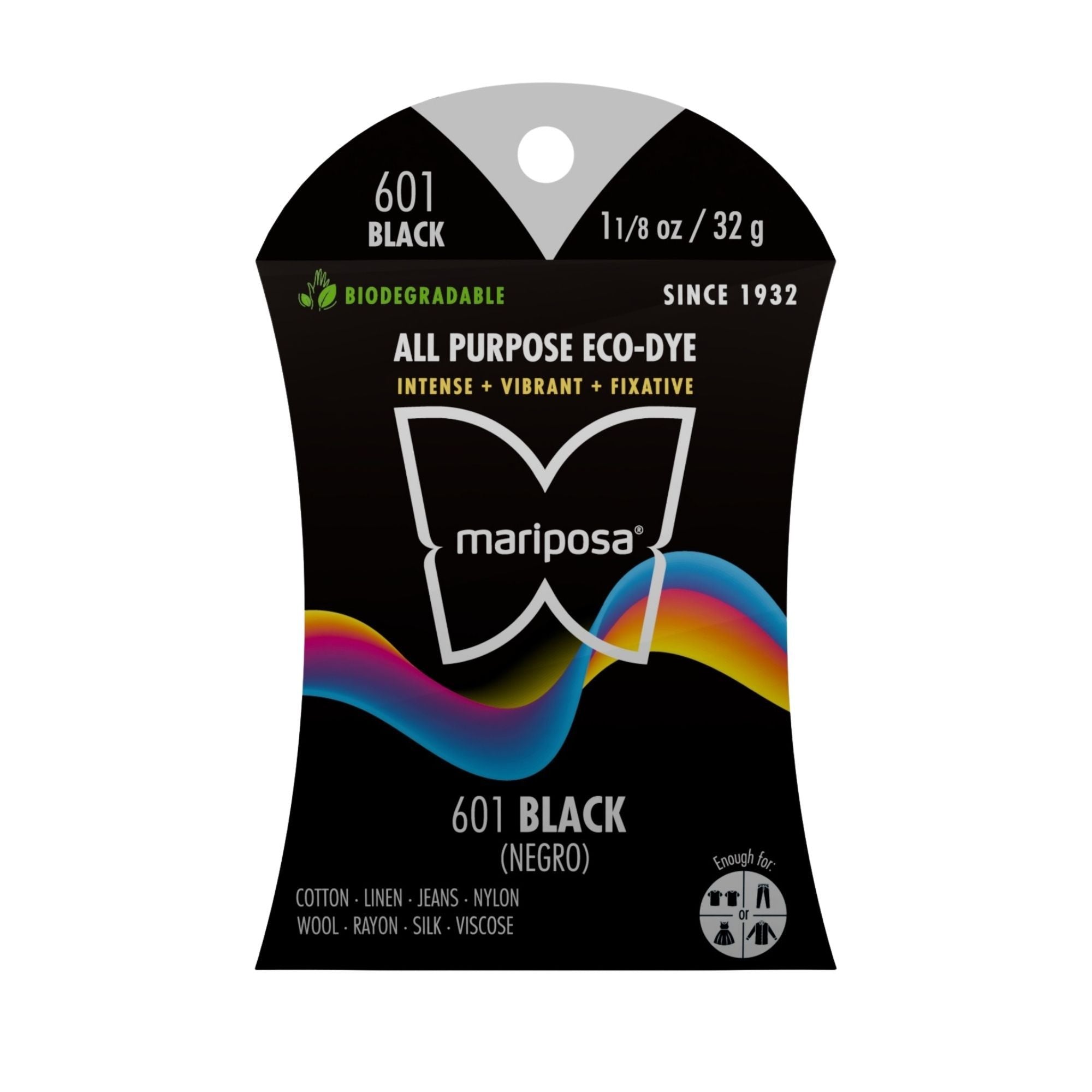 Black Fabric Dye (601) 5-Pack