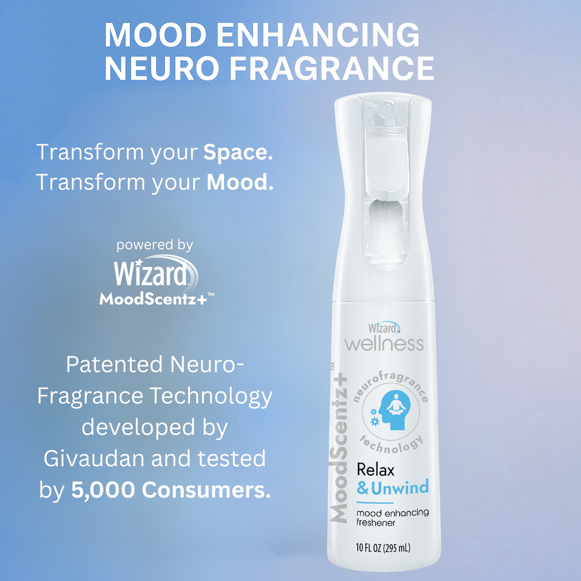 Wizard MoodScentz+™ Mood Enhancing Air Mist (Relax & Unwind)