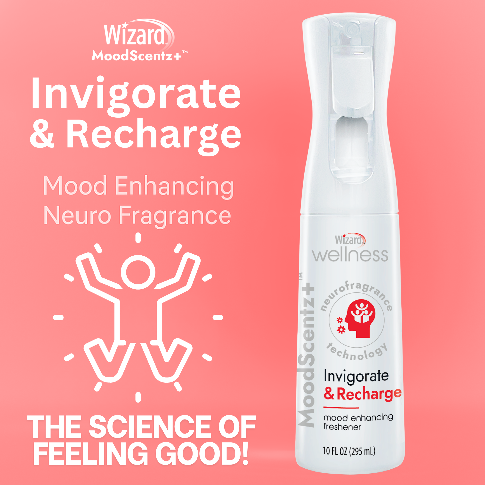 Wizard MoodScentz+™ Mood Enhancing Air Mist (Invigorate & Recharge)