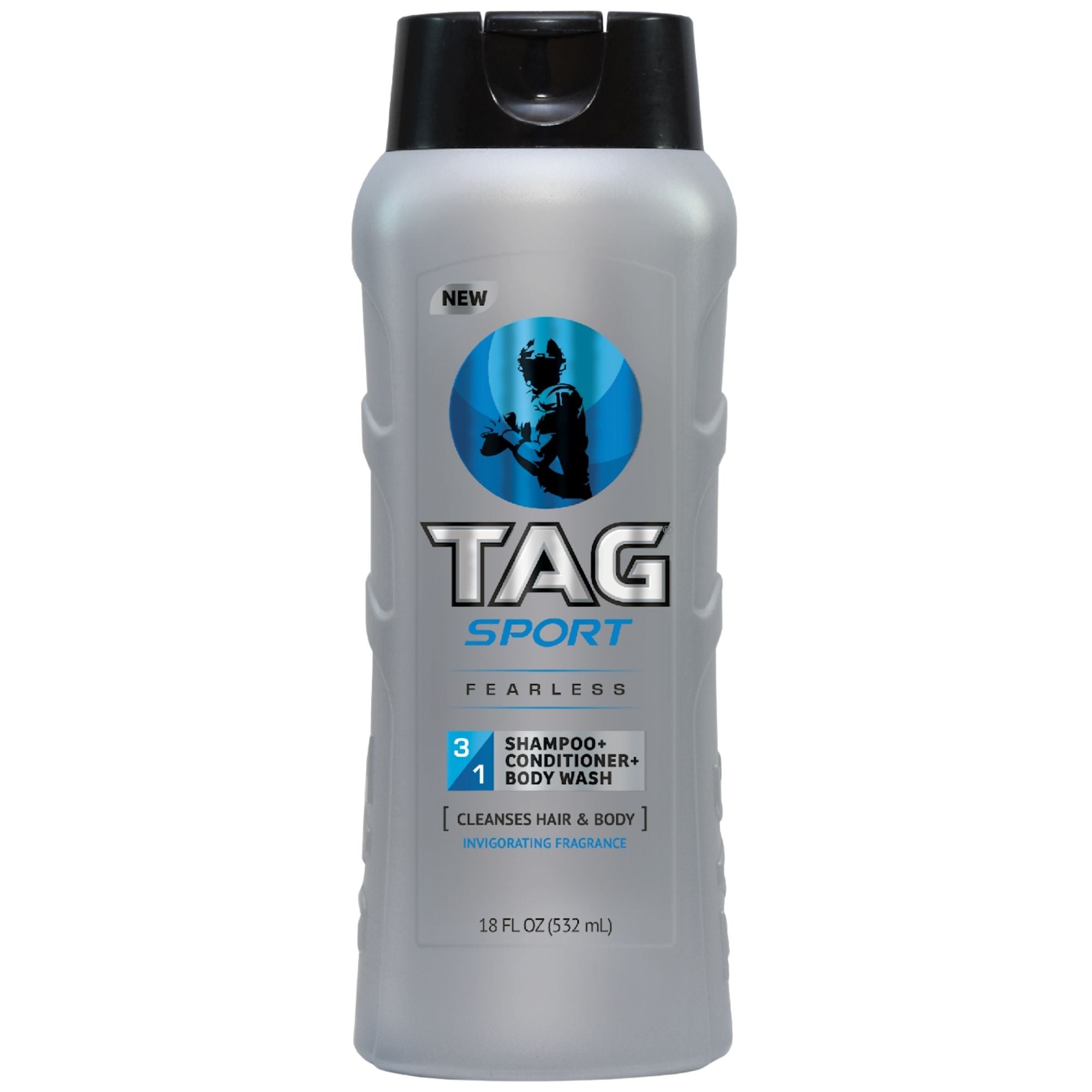 TAG 3-in-1 Shampoo, Fearless Scent, 18 oz