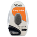 Silver, Easy Shoe Shine w/ Sponge, Black