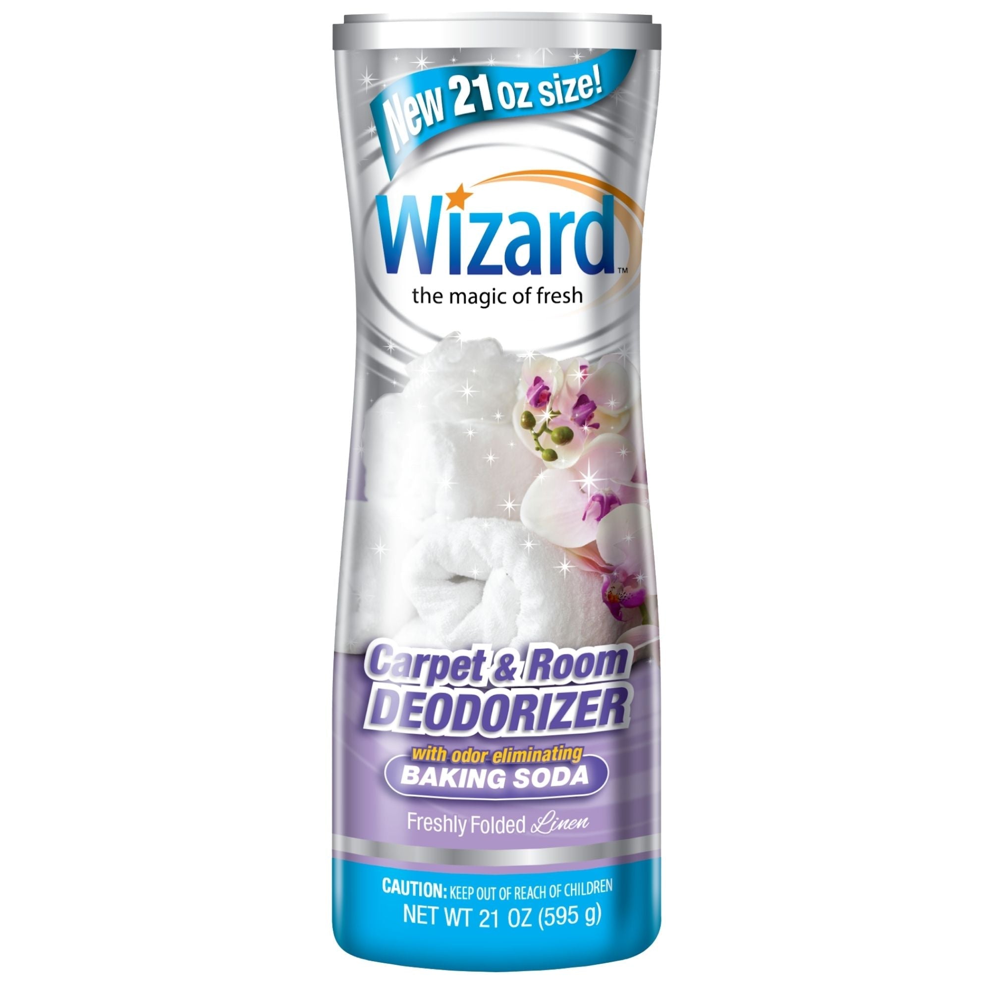 Wizard Carpet Deodorizer, Freshly Folded Linen, 21 oz
