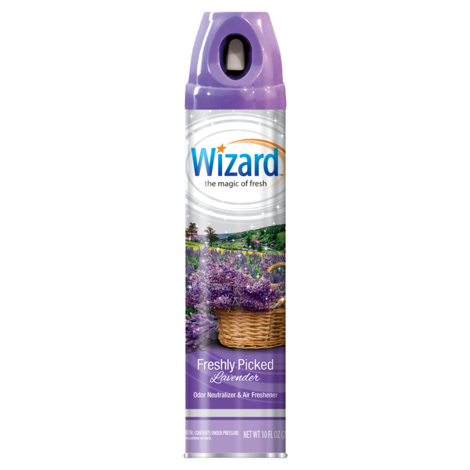 Wizard 10 oz Aerosol Air Freshener, Fresh Picked Lavender, 10 oz
