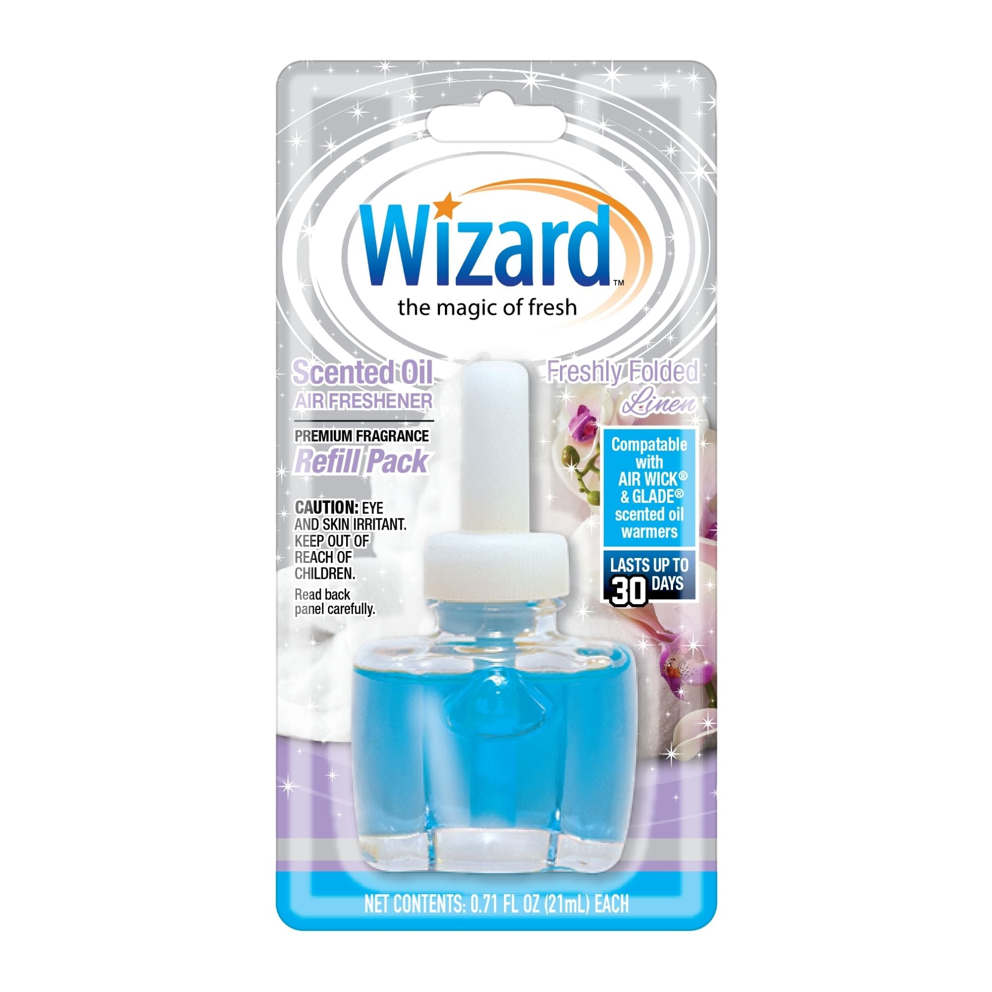 Wizard 1 ct. Scented Oil Refill, Freshly Folded Linen