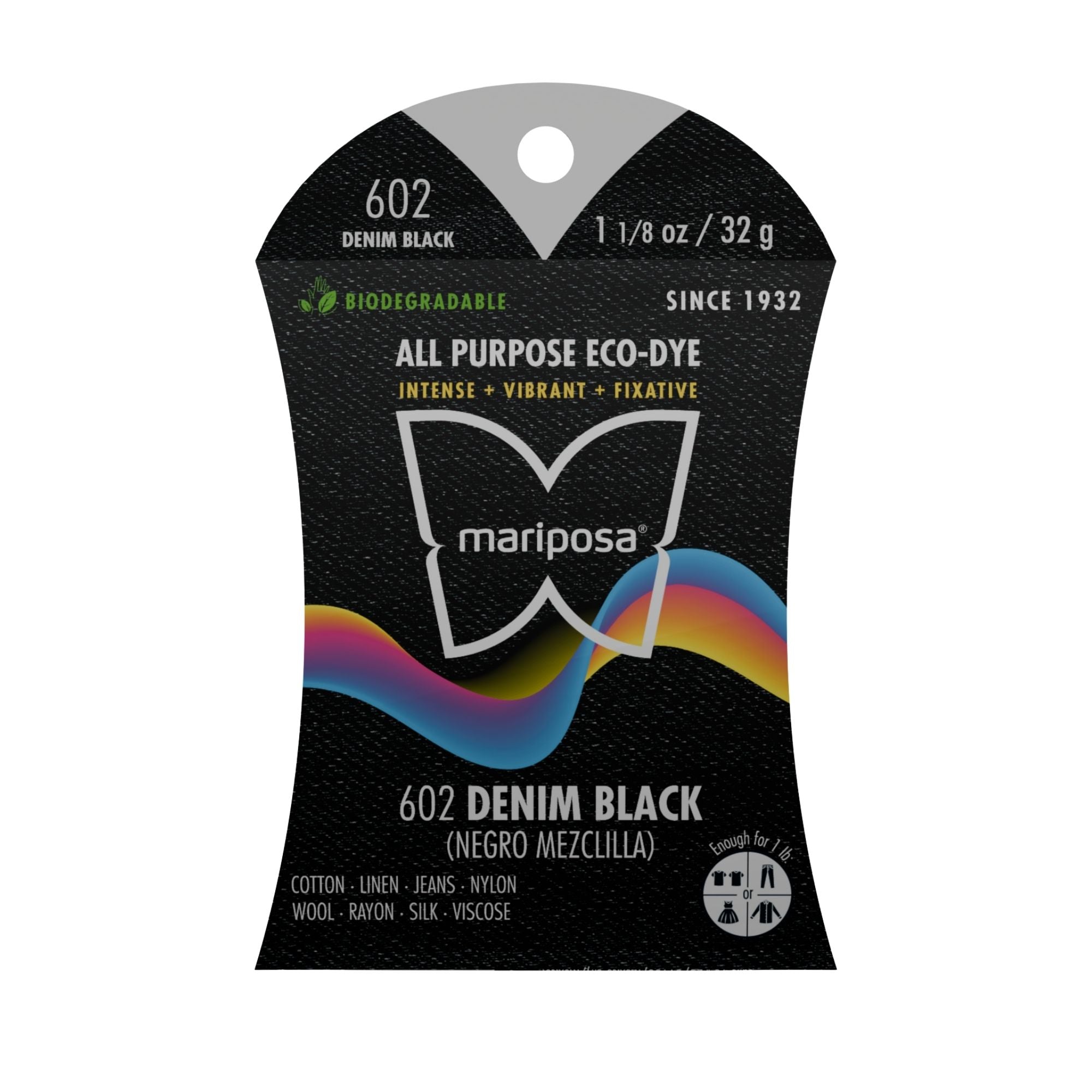 Denim Black Fabric Dye (602) 2-Pack