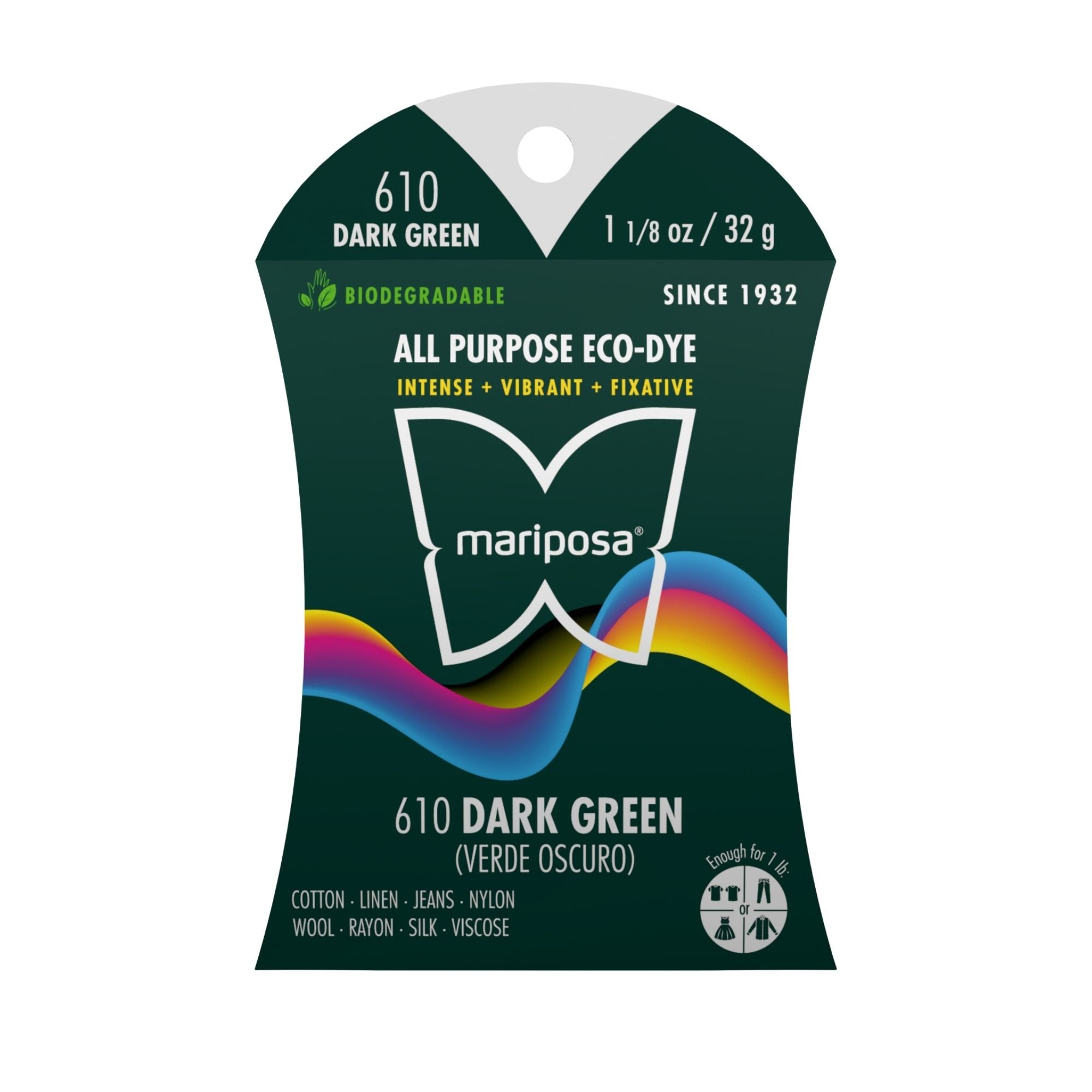 Dark Green Fabric Dye (610) 2-Pack