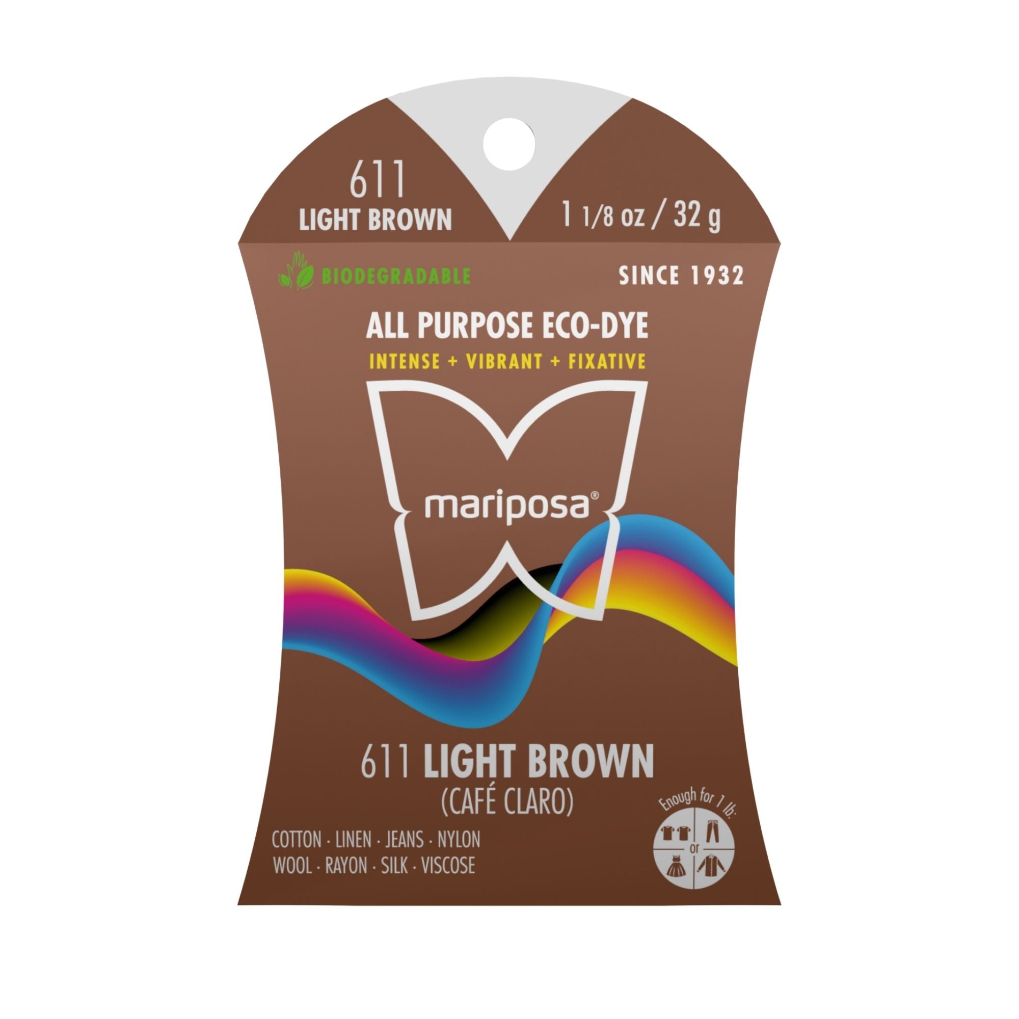 Light Brown Fabric Dye (611) 2-Pack