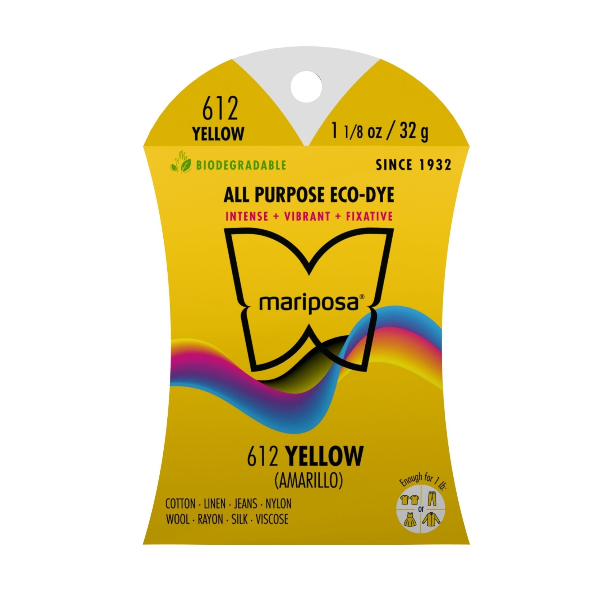 Yellow Fabric Dye (612) 2-Pack
