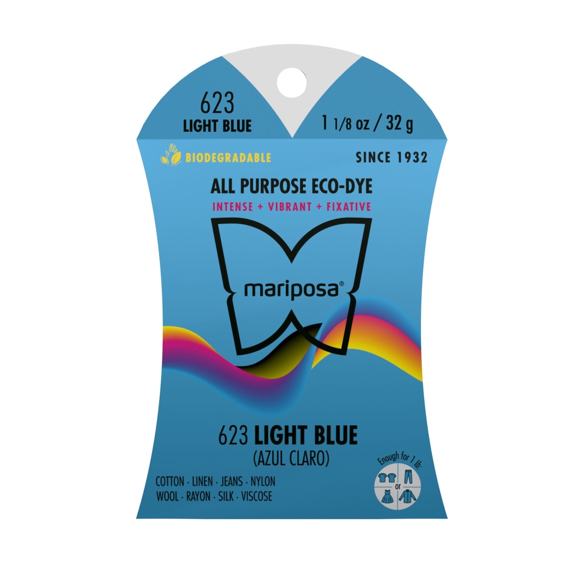 Light Blue Fabric Dye (623) 2-Pack