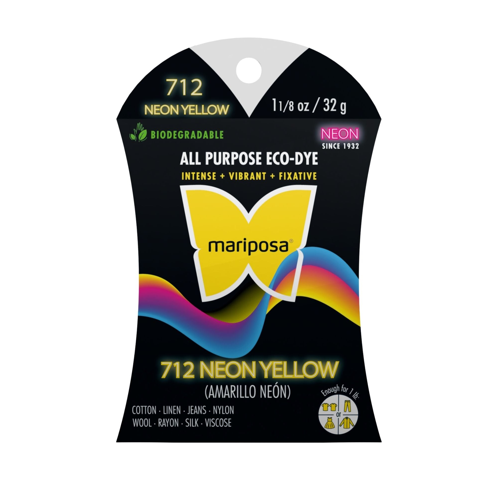 Neon Yellow Fabric Dye (712) 2-Pack