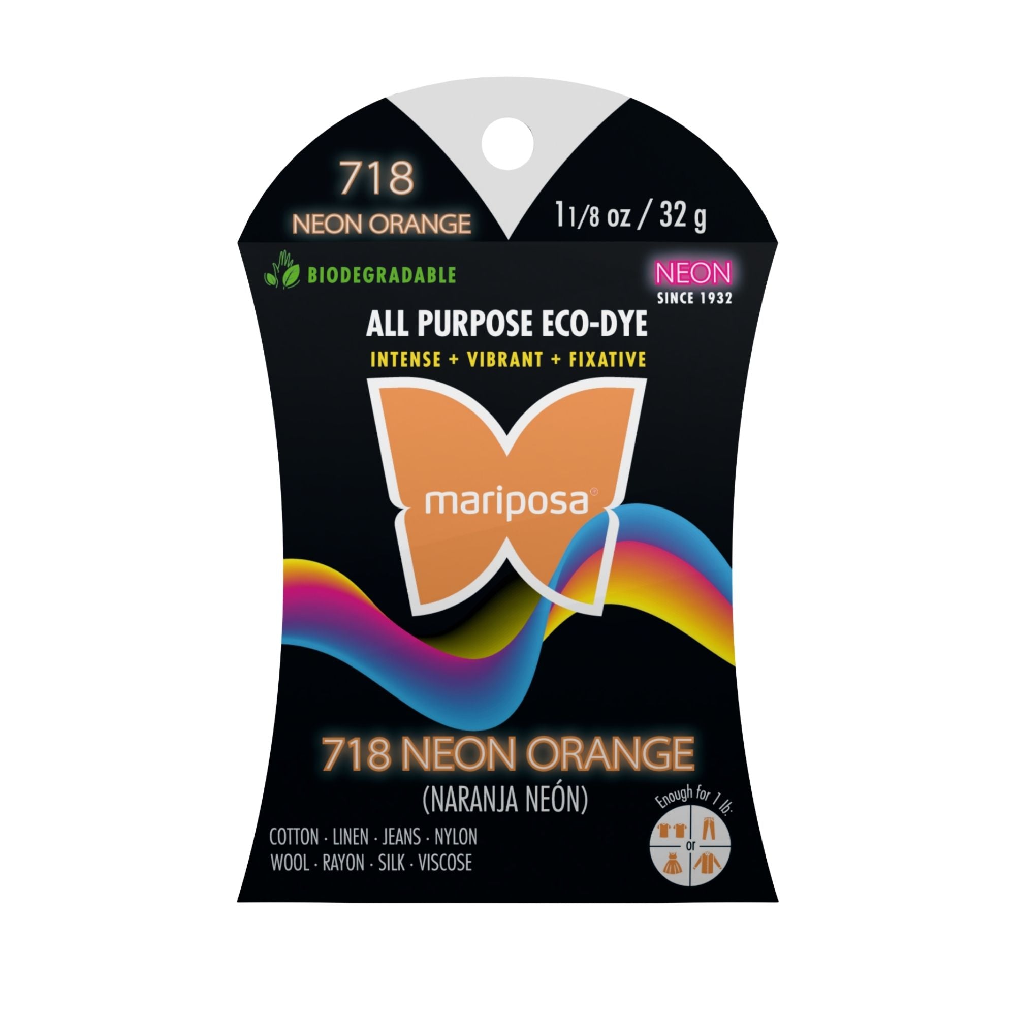 Neon Orange Fabric Dye (718) 2-Pack