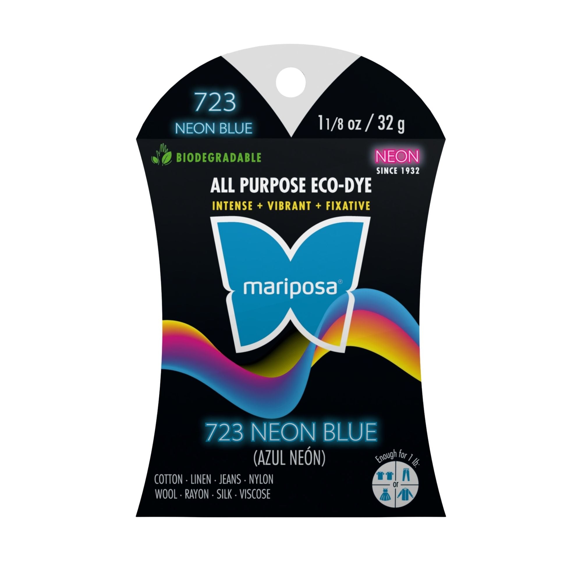 Neon Blue Fabric Dye (723) 2-Pack